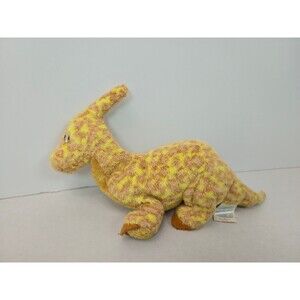 Ty Beanie Babies Yellow Tooter Dinosaur 6" Plush 2002
